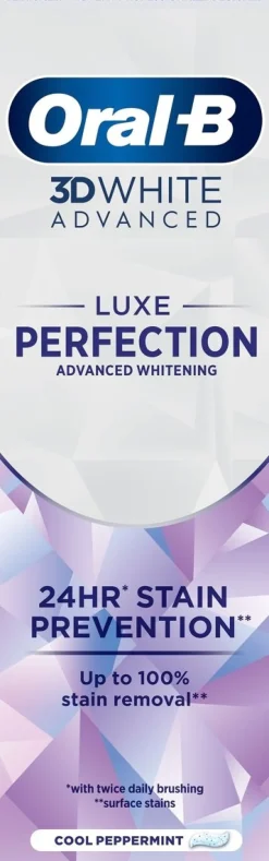 ORAL-B 3D WHITE LUXE PERFECTION HAMMASTAHNA 75 ML