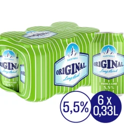 ORIGINAL LONG DRINK 5,5% VODKA-LIME 0,33 TLK 6-PACK 1,98 L