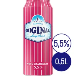 ORIGINAL LONG DRINK 5,5% CRANBERRY TLK 500 ML
