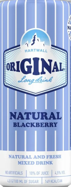 ORIGINAL LONG DRINK 4,5% NATURAL BLACKBERRY TLK 330 ML