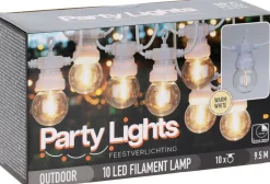 10-OSAINEN LED VALOSARJA LÄMMINVALKOINEN