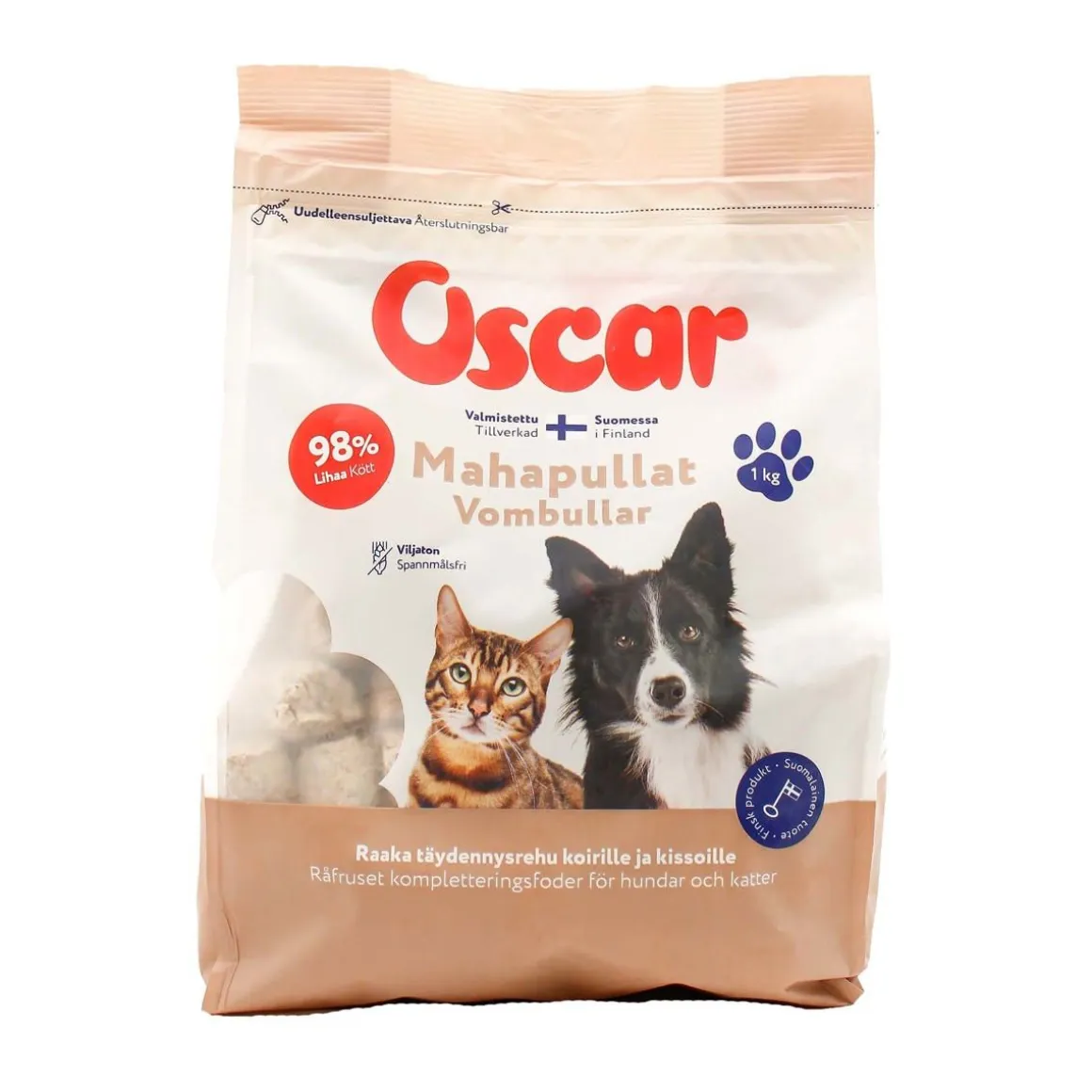 OSCAR NAUDANMAHAPULLAT 1KG PAKASTE