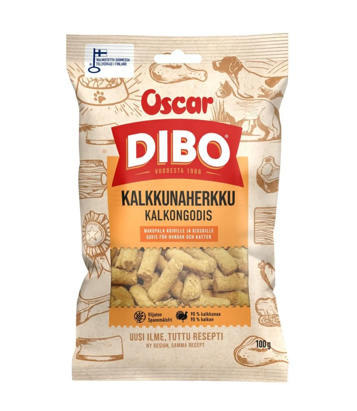 OSCAR DIBO KALKKUNAHERKKU 100 G
