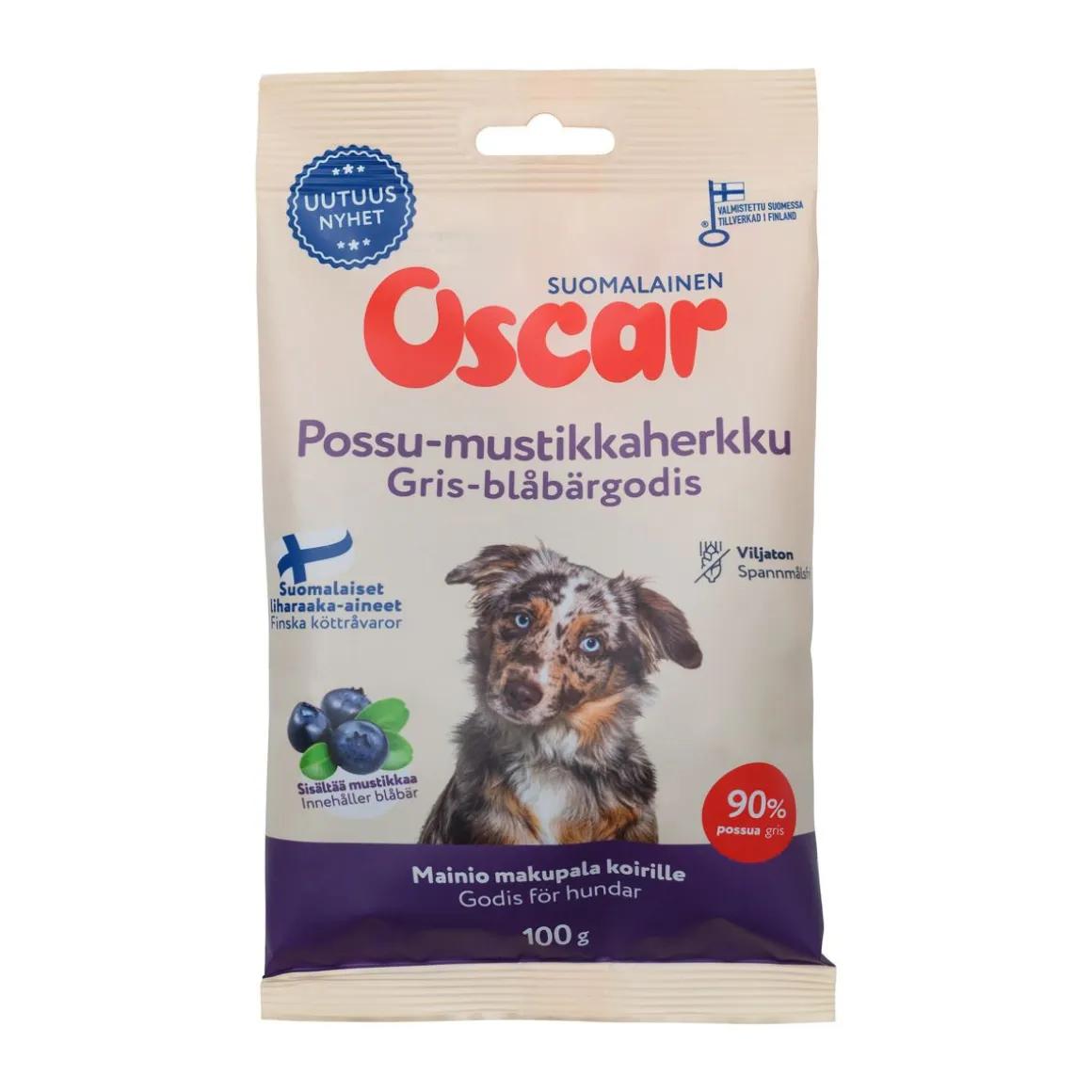 OSCAR POSSU-MUSTIKKAHERKKU 100 G