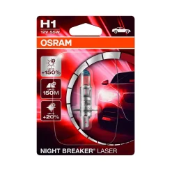 OSRAM NIGHT BREAKER LASER POLTTIMO 1 KPL H1 12V 55W
