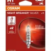 OSRAM NIGHT BREAKER SILVER POLTTIMO 1 KPL 12V H1