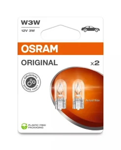 OSRAM ORIGINAL POLTTIMO 2 KPL 12V W3W