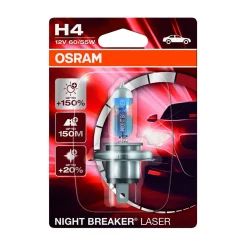 OSRAM NIGHT BREAKER LASER POLTTIMO 1 KPL H4 12V 60/55W