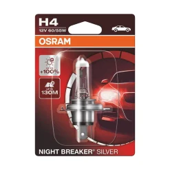 OSRAM NIGHT BREAKER SILVER POLTTIMO 1 KPL H4 12V 60/55W