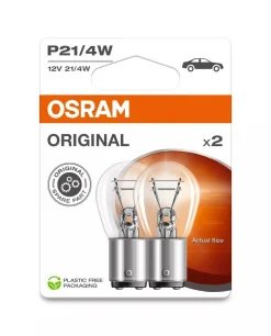 OSRAM ORIGINAL POLTTIMO 2 KPL P21/4W 12V 21/4W