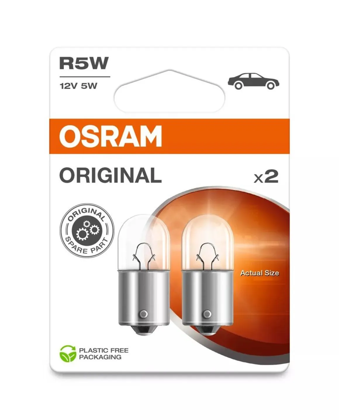 OSRAM ORIGINAL POLTTIMO 2 KPL R5W 12V 5W