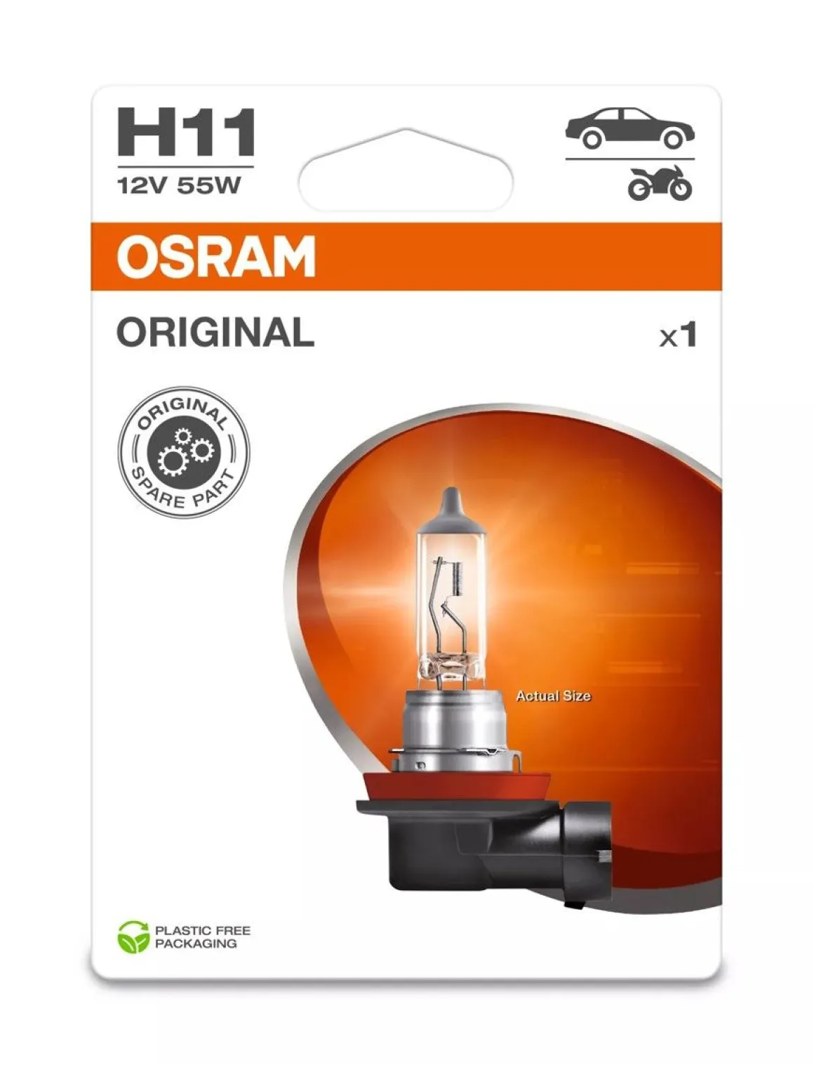 OSRAM ORIGINAL POLTTIMO 1 KPL 12V H11
