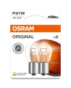OSRAM ORIGINAL POLTTIMO 2 KPL 12V P21W