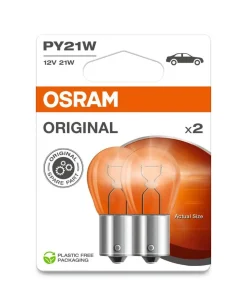 OSRAM ORIGINAL POLTTIMO 2 KPL 12V PY21W