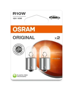 OSRAM ORIGINAL POLTTIMO 2 KPL 10W 12V R10W BA15S