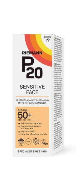 P20 SPF50+ SENSITIVE FACE CREAM AURINKOVOIDE 50 G