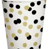 PAHVIMUKI KONFETTI 250 ML KULTA MUSTA 10 KPL/PKT