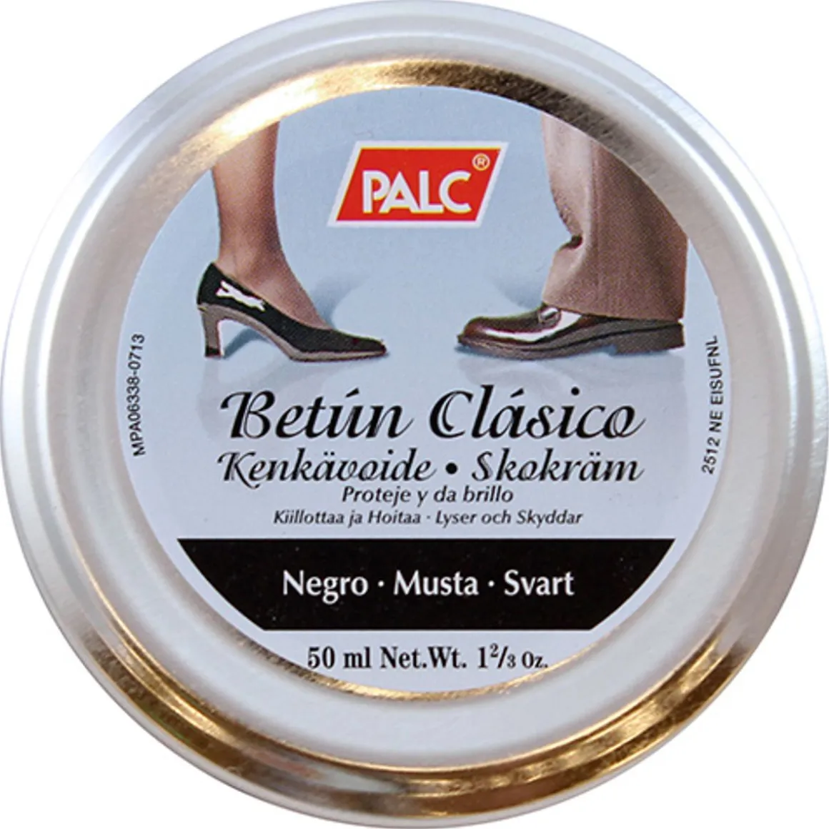 PALC SHOE POLISH 50 ML, MUSTA