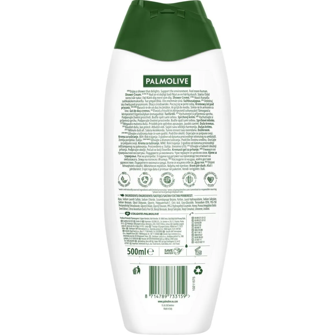 PALMOLIVE NATURALS NOURISHING DELIGHT SUIHKUSAIPPUA 500 ML