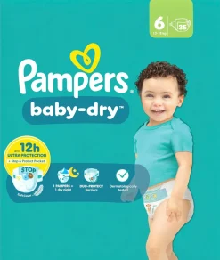 PAMPERS BABY-DRY S6 13-18KG SÄÄSTÖPAKKAUS 35KPL 35 KPL