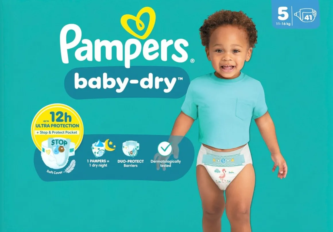 PAMPERS BABY-DRY S5 11-16KG SÄÄSTÖPAKKAUS 41KPL 41 KPL
