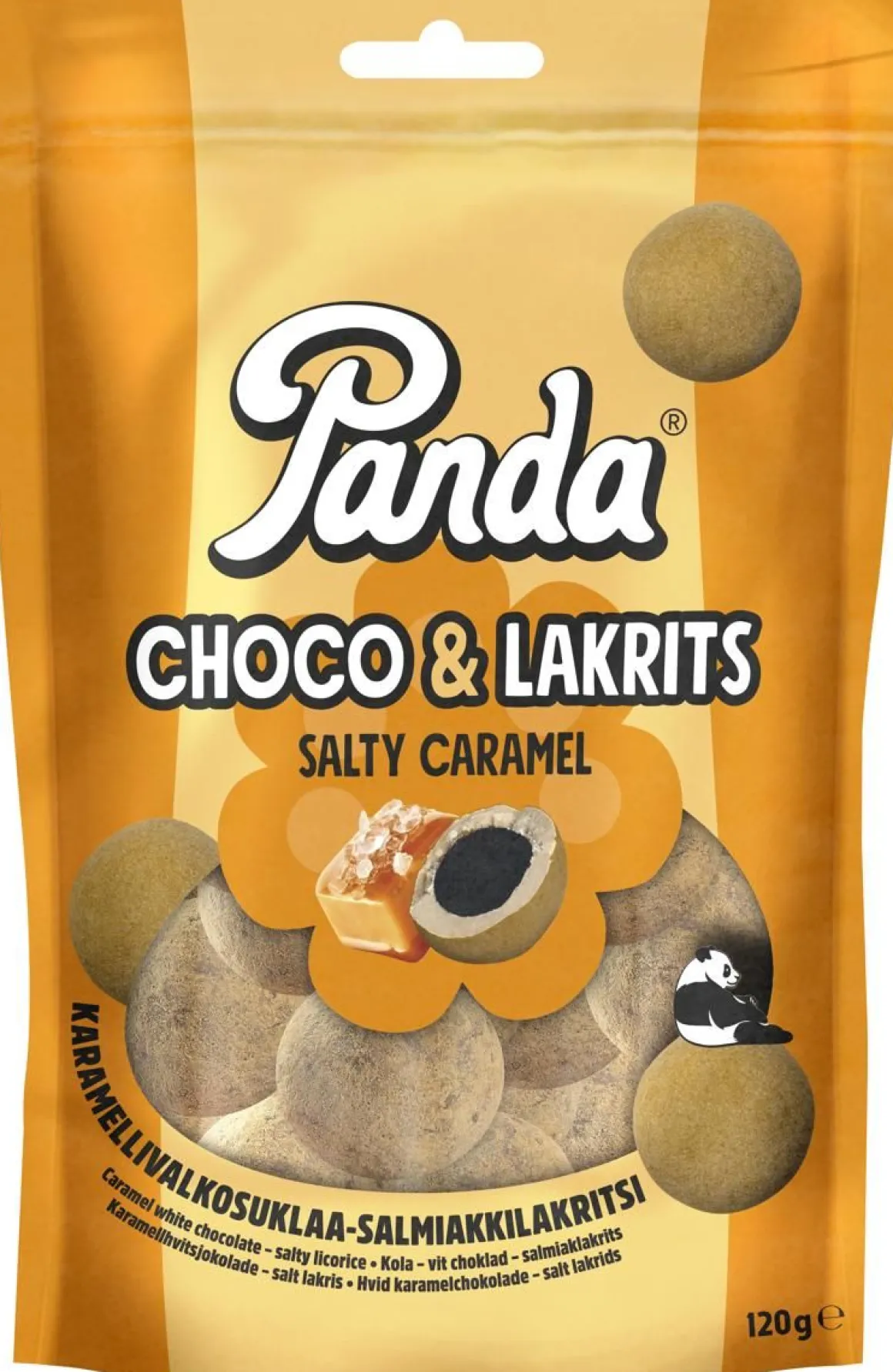 PANDA CHOCO&LAKRITS SALTY CARAMEL 120 G