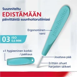 PARODONTAX HAMMASVÄLIHARJA 6KPL 0,6MM 6 KPL