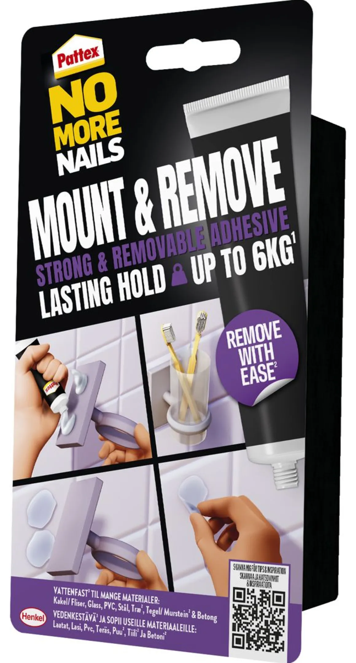 PATTEX ASENNUSLIIMA MOUNT & REMOVE IRROITETTAVA 44 G
