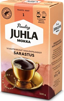 PAULIG JUHLA MOKKA SARASTUS SUODATINJAUHATUS 500 G