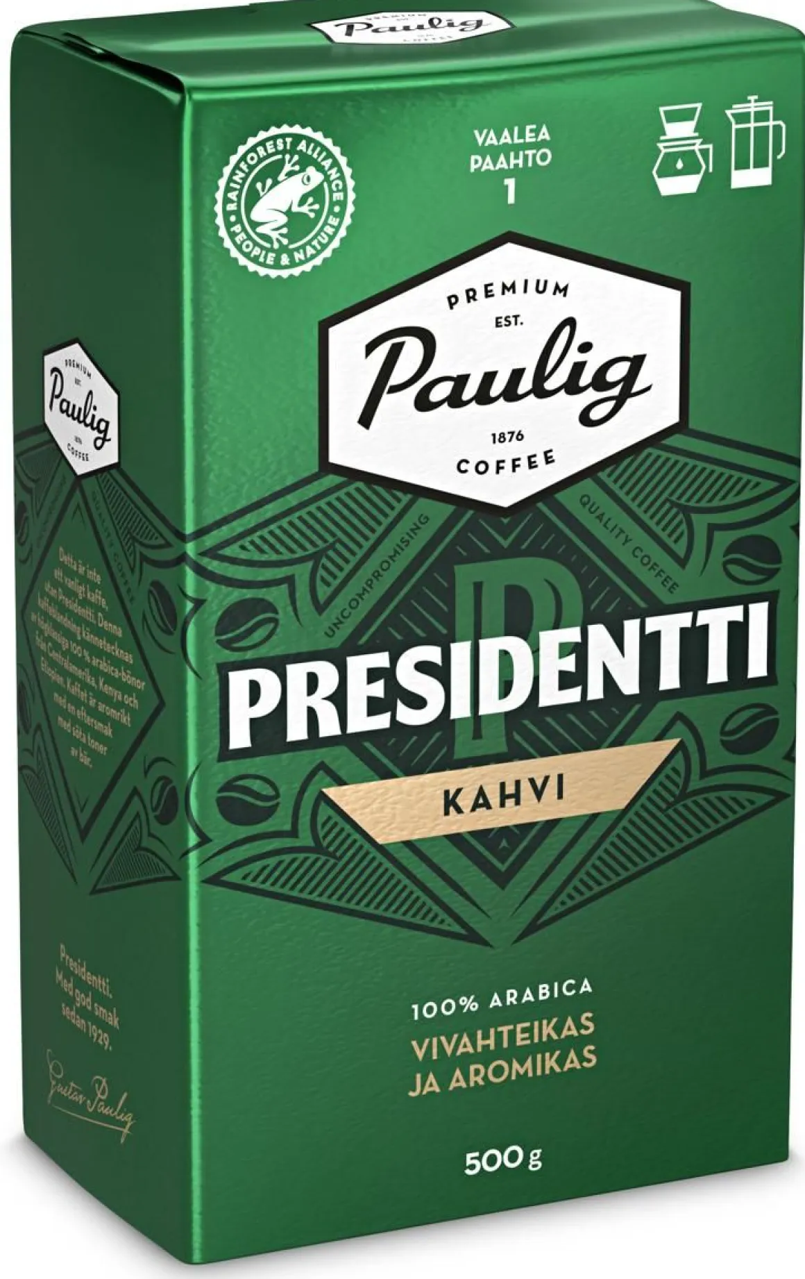 PAULIG PRESIDENTTI SUODATIN 500 G