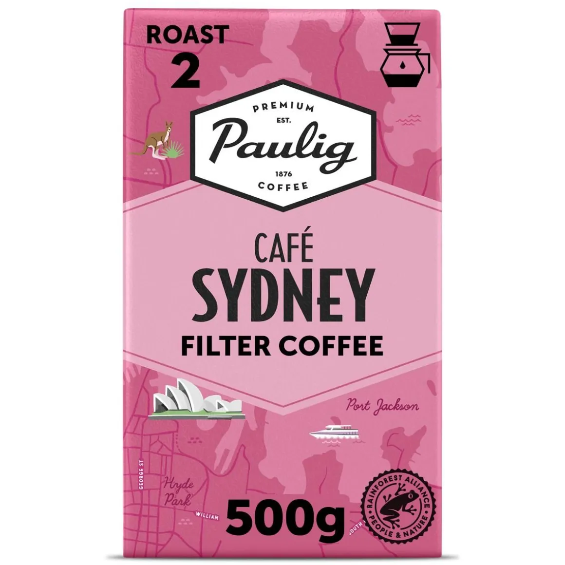 PAULIG CAFE SYDNEY HIENOJAUHETTU KAHVI 500 G