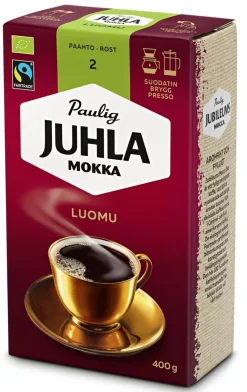 PAULIG JUHLA MOKKA LUOMU FTO 400 G