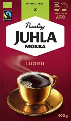 PAULIG JUHLA MOKKA LUOMU FTO 400 G