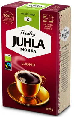 PAULIG JUHLA MOKKA LUOMU FTO 400 G