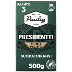 PAULIG PRESIDENTTI TUMMA PAAHTO SUODATI N 500 G