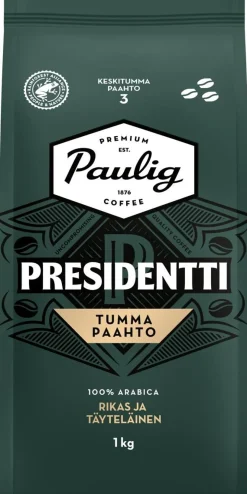 PAULIG PRESIDENTTI TUMMAPAAHTO PAPUKAHVI