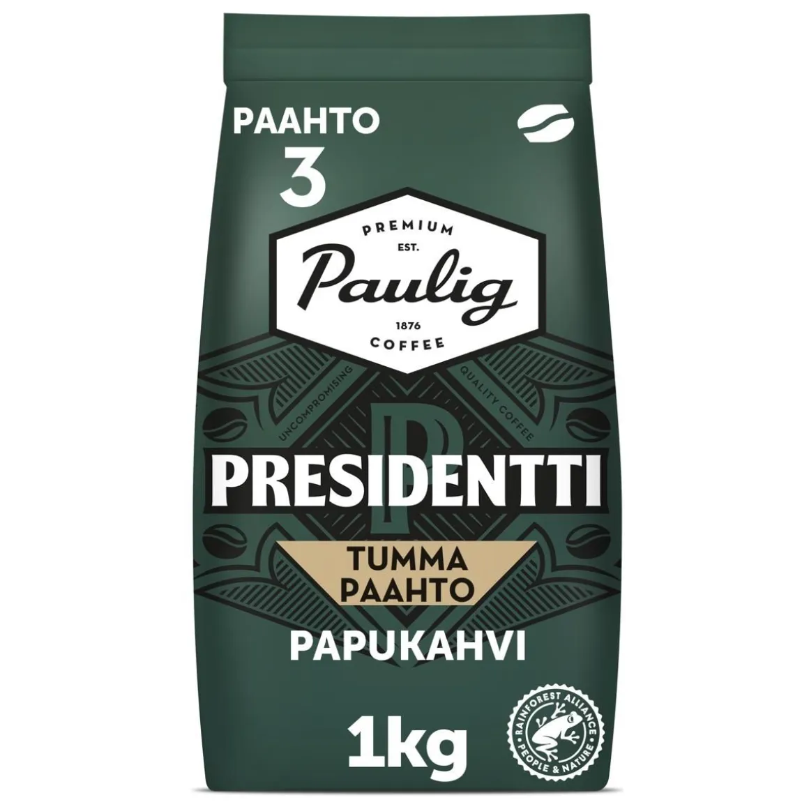 PAULIG PRESIDENTTI TUMMAPAAHTO PAPUKAHVI