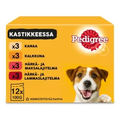 PEDIGREE ADULT KASTIKELAJ. 12X100G 1,2 KG