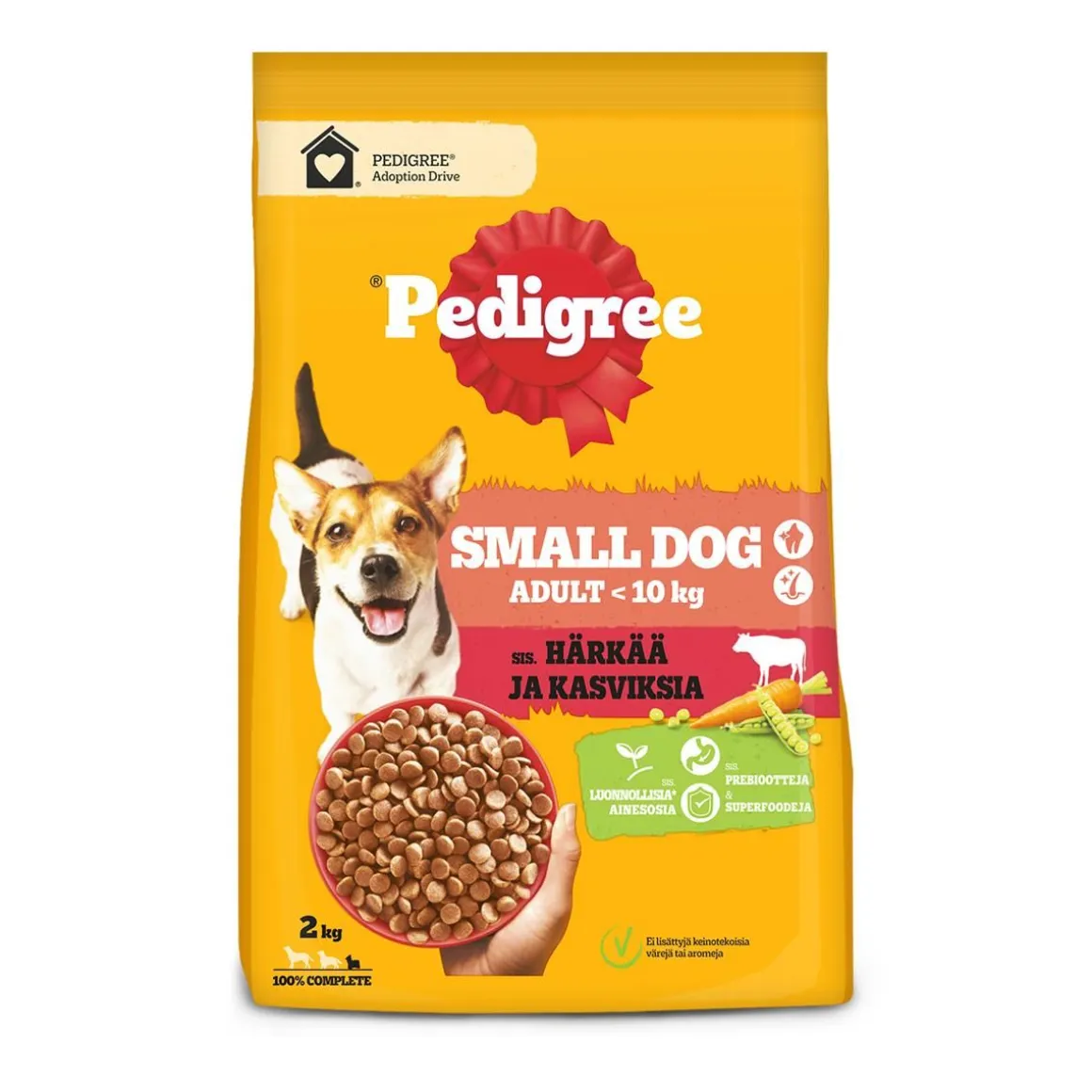 PEDIGREE MINI <10KG HÄRKÄÄ JA KASVIKSIA 2 KG