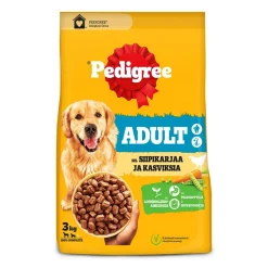 PEDIGREE ADULT SIIPIKARJAA JA KASVIKSIA 3 KG