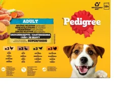 PEDIGREE ADULT SIIPIKARJALAJ. KASTIKKEESSA 12*100G 1,2 KG