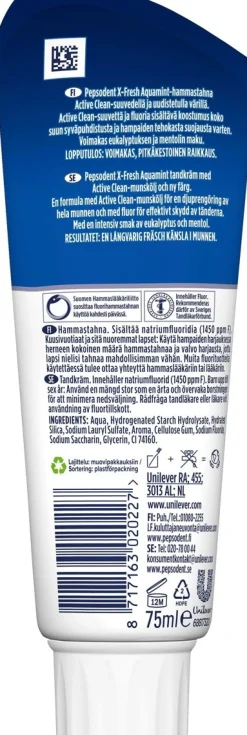 PEPSODENT X-FRESH AQUAMINT 75 ML