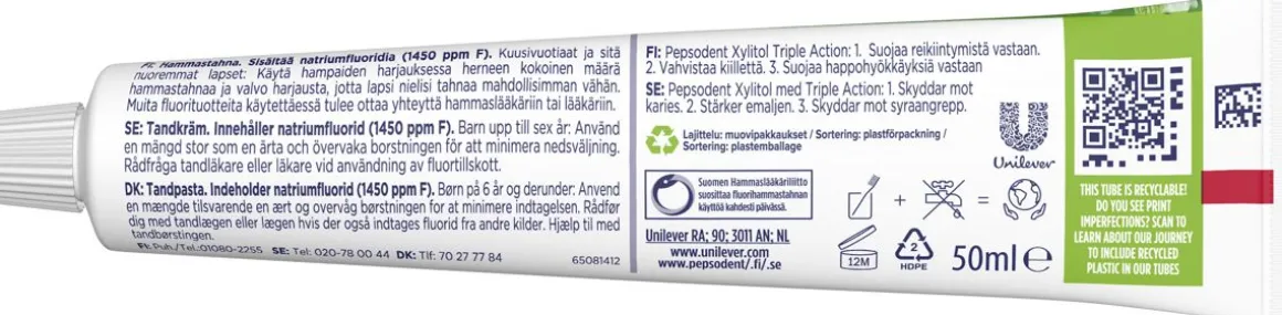 PEPSODENT XYLITOL HAMMASTAHNA 50 ML