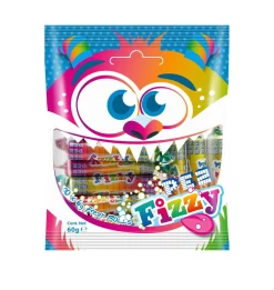 PEZ FIZZY ROLLS-PUSSI  60 G