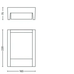 PHILIPS ARBOUR ULKOSEINÄVALAISIN ANTRASIITTI 6W 230V IP44 ALUMI