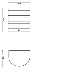 PHILIPS CALGARY ULKOSEINÄVALAISIN 3.5W 230V IP44 2700K
