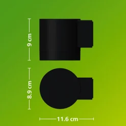 PHILIPS FYLX ULKOSEINÄVALAISIN 5W MUSTA