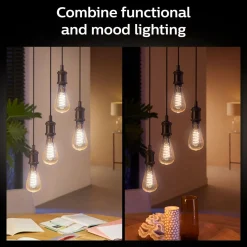 PHILIPS HUE WA ÄLYLAMPPU FILAMENT 7W ST72 E27 550L 2200-4500K