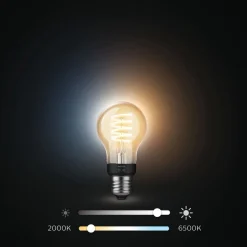 PHILIPS HUE WA ÄLYLAMPPU FILAMENT 7W A60 E27 550L 2200-4500K