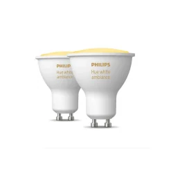 PHILIPS HUE WHITE AMBIANCE ÄLYLAMPPU 4.3W GU10 2KPL 250L 2200-